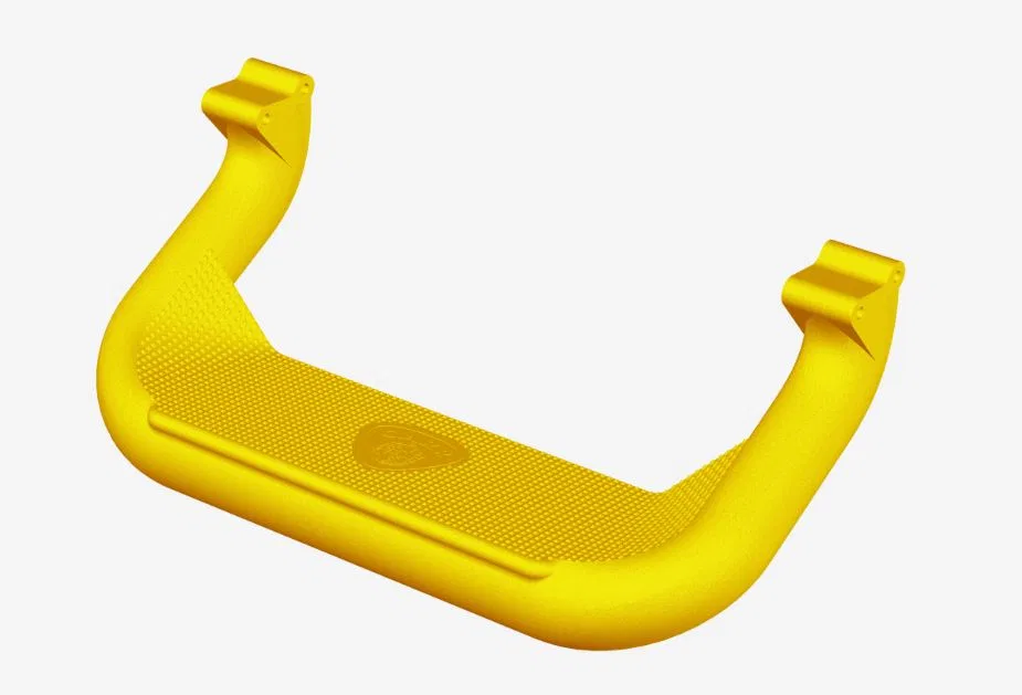 126337 – CARR Truck Step, Cab Mount Multi-Fit Set Of 2 Flat Step Non-Extendable Stationary Powder Coated XP7 Safety Y...